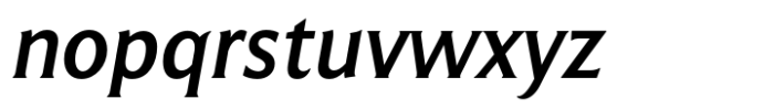Salierno Semi Bold Italic Font LOWERCASE
