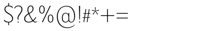 Salierno Thin Font OTHER CHARS