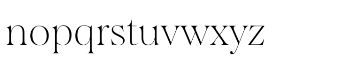Salina Extra Light Font LOWERCASE