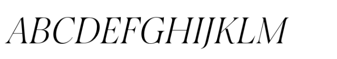 Salina Light Italic Font UPPERCASE