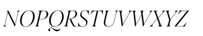 Salina Light Italic Font UPPERCASE