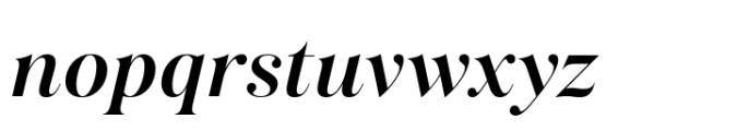 Salina Medium Italic Font LOWERCASE