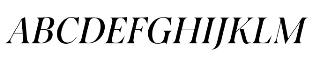 Salina Regular Italic Font UPPERCASE