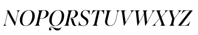 Salina Regular Italic Font UPPERCASE