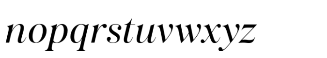 Salina Regular Italic Font LOWERCASE