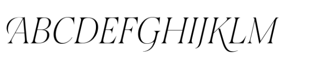 Salina Swashes Extra Light Italic Font UPPERCASE
