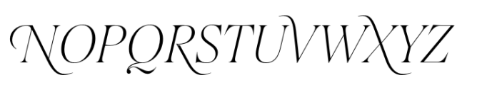 Salina Swashes Extra Light Italic Font UPPERCASE