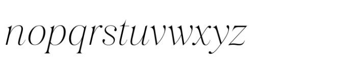 Salina Swashes Extra Light Italic Font LOWERCASE
