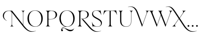 Salina Swashes Extra Light Font UPPERCASE