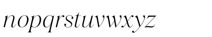 Salina Swashes Light Italic Font LOWERCASE