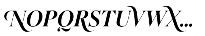 Salina Swashes Medium Italic Font UPPERCASE