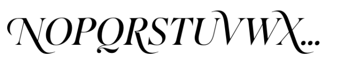 Salina Swashes Regular Italic Font UPPERCASE