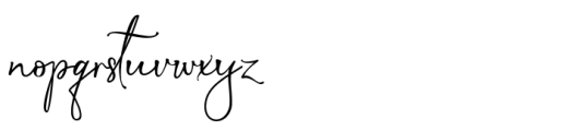 Salisha Signature Regular Font LOWERCASE