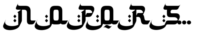 Sallam Regular Font UPPERCASE