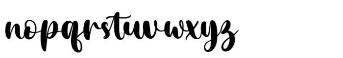 Salling Script Regular Font LOWERCASE
