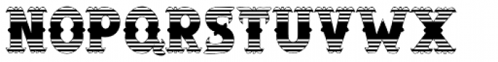 Salloon StripedEnds Font LOWERCASE