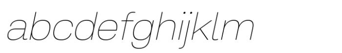 Salma Alfasans Thin Italic FONT