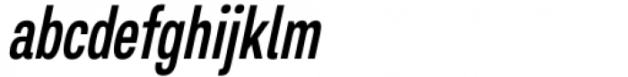 Salma Pro Medium Narrow Italic Font LOWERCASE