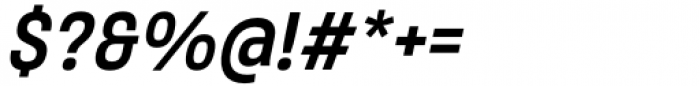 Salma Pro Semi Bold Condensed Italic Font OTHER CHARS