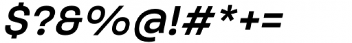 Salma Pro Semi Bold Italic Font OTHER CHARS