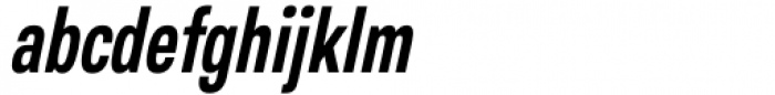 Salma Pro Semi Bold Narrow Italic Font LOWERCASE