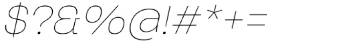 Salma Pro Thin Italic Font OTHER CHARS