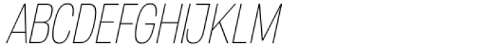 Salma Pro Thin Narrow Italic Font UPPERCASE