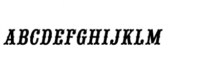 Saloon Girl Fill Italic Font UPPERCASE