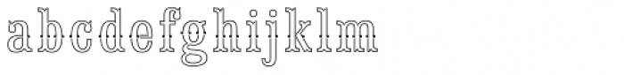 Saloon Girl Fill Lines Font LOWERCASE