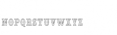 Saloon Girl SC Fill Lines Font LOWERCASE