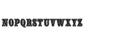 Saloon Girl SC Inline Font LOWERCASE