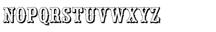 Saloon Girl SC Open Regular Font UPPERCASE