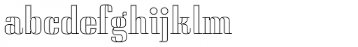 Saloon Outline Font LOWERCASE