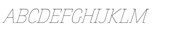 Salou Thin Italic Font UPPERCASE