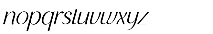 Salovage Italic Font LOWERCASE