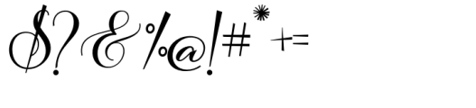 Salsadila Script Regular Font OTHER CHARS