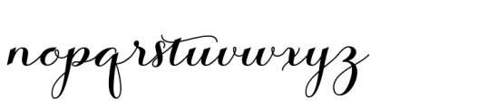 Salsadila Script Regular Font LOWERCASE