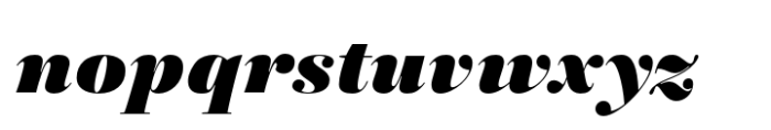 Saltaire Black Italic Font LOWERCASE