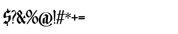 Saltblack combat Font OTHER CHARS