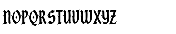 Saltblack combat Font UPPERCASE