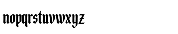 Saltblack combat Font LOWERCASE