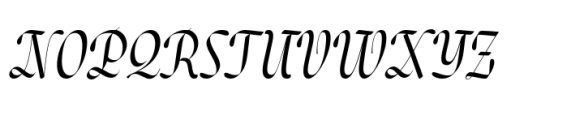 Salter Italic Font UPPERCASE