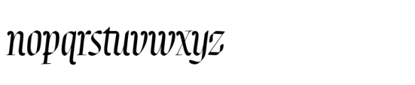Salter Italic Font LOWERCASE