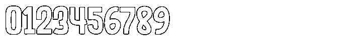 Saltero Outline Font OTHER CHARS