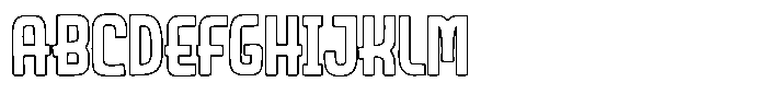 Saltero Outline Font UPPERCASE