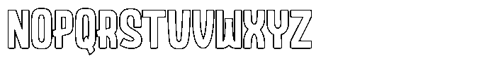 Saltero Outline Font UPPERCASE