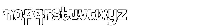 Saltero Outline Font LOWERCASE