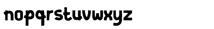 Saltero Rough Font LOWERCASE