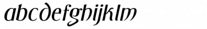 Saltzburg Bold Italic Font LOWERCASE