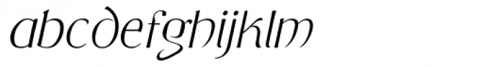 Saltzburg Italic Font LOWERCASE